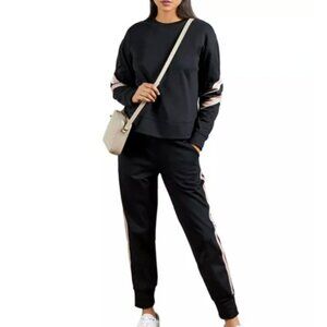 Ted Baker London Striped Sleeve Sweatshirt & Jogger Pants size 8/10 (M/L)